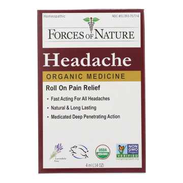 Forces Of Nature - Headache Pain Mngmt - 1 Each - 4 Ml - Maras Green