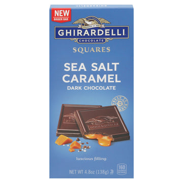 Ghirardelli - Bar Dark Chocolate Sea Salt & Caramel - Case Of 10 - 4.8 Oz - Maras Green