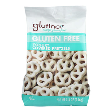 Glutino Peppermint Pretzels - Yogurt - Case Of 12 - 5.5 Oz. - Maras Green