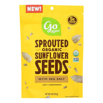 Go Raw - Snack Seed Snflwr Sprtd - Case Of 10 - 4 Oz - Maras Green
