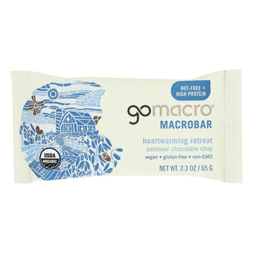 Gomacro - Bars Oatmeal Cchip - Case Of 12 - 2.3 Oz - Maras Green