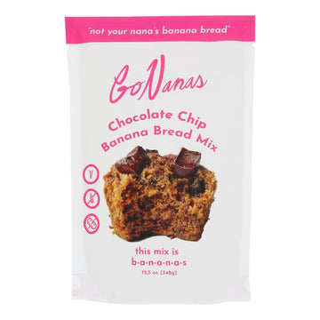 Gonanas - Mix Banana Bread Chocolate Chip - Case Of 6 - 12.3 Ounces - Maras Green