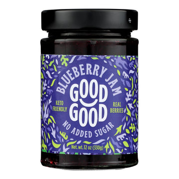 Good Good - Jam Blueberry No Sugar - Case Of 6 - 12 Oz - Maras Green