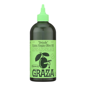 Graza - Oil Drizzle Squeeze Extra Virgin Olive Oil - Case Of 6 - 16.9 Fluid Ounces - Maras Green