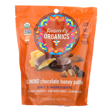 Heavenly Organics Heavenly Organic Honey Pattie - Chocolate - Case Of 6 - 4.66 Oz. - Maras Green