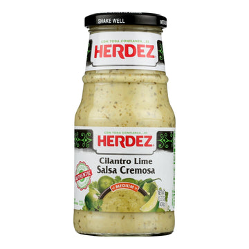 Herdez - Salsa Lime Cilantro Cream - Case Of 6 - 15.3 Oz - Maras Green