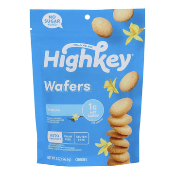 High Key - Cookie Wafer Vanilla Keto - Case Of 6 - 2 Oz - Maras Green