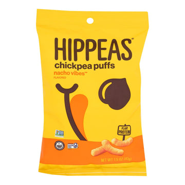 Hippeas - Chickpea Puff Nacho Vibes - Case Of 6 - 1.5 Ounces - Maras Green