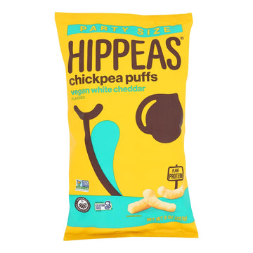 Hippeas - Chickpea Puff White Cheddar - Case Of 6 - 8 Ounces - Maras Green