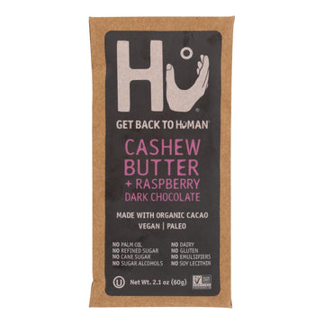 Hu - Dark Chocolate Bar Cashew Butter Ras - Case Of 12 - 2.1 Oz - Maras Green