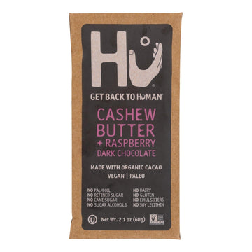 Hu - Dark Chocolate Bar Cashew Butter Ras - Case Of 12 - 2.1 Oz - Maras Green