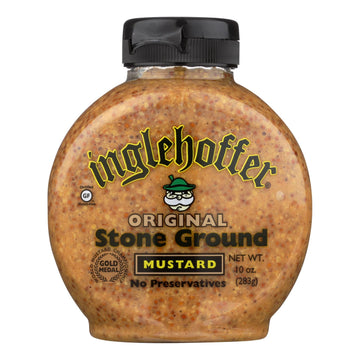 Inglehoffer - Mustard - Original Stone Ground - Case Of 6 - 10 Oz. - Maras Green