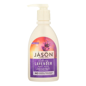Jason Body Wash Pure Natural Calming Lavender - 30 Fl Oz - Maras Green