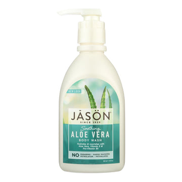 Jason Body Wash Pure Natural Soothing Aloe Vera - 30 Fl Oz - Maras Green