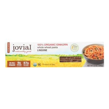 Jovial - Whole Wheat Einkorn Pasta - Linguine - Case Of 12 - 12 Oz. - Maras Green