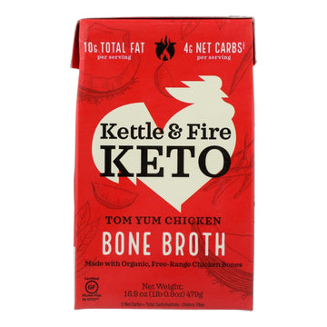 Kettle And Fire - Bone Broth Tom Yum Chicken - Case Of 6 - 16.9 Oz - Maras Green