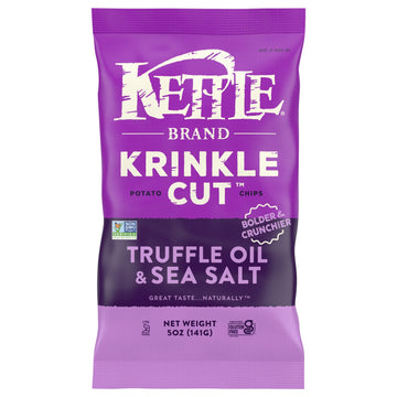 Kettle Brand - Krinkle Truff Sea Salt Chip - Case Of 15 - 5 Oz - Maras Green