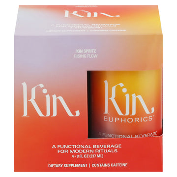 Kin Euphorics - Adaptogens Kin Spritz 4pk - Case Of 6 - 4/8 Fz - Maras Green
