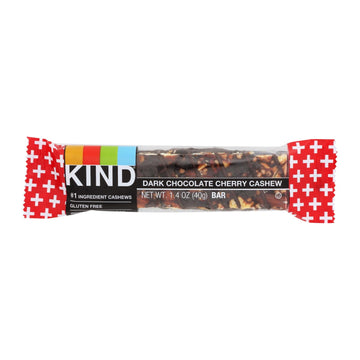 Kind - Bar Dark Chocolate Cherry Cashew - Case Of 12 - 1.4 Ounces - Maras Green