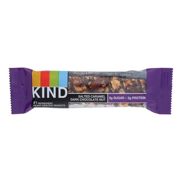 Kind - Bar Salted Caramel Dark Chocolate Nut - Case Of 12 - 1.4 Ounces - Maras Green