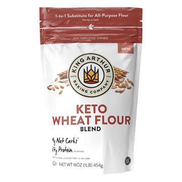 King Arthur Baking Company - Flour Wheat Keto - Case Of 4 - 16 Oz - Maras Green