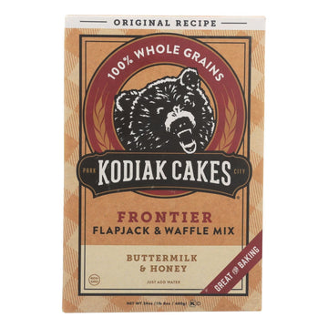 Kodiak Cakes Flapjack And Waffle Mix - Buttermilk And Honey - Case Of 6 - 24 Oz. - Maras Green