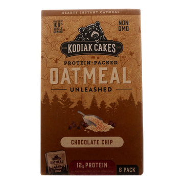 Kodiak Cakes - Oatmeal Choc Chip Packets - Cs Of 6 - 6/1.76oz - Maras Green