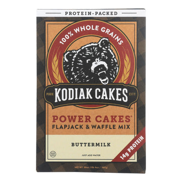 Kodiak Cakes Power Cakes Flapjack & Waffle Mix - Case Of 6 - 20 Oz - Maras Green