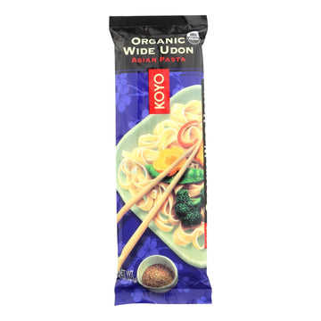 Koyo Organic Wide Udon Noodles - Case Of 12 - 8 Oz - Maras Green