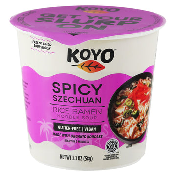 Koyo - Ramen Spicy Szechuan - Case Of 6 - 2.1 Oz - Maras Green