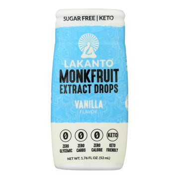 Lakanto - Swtnr Liquid Monkfruit Vanilla - Case Of 6 - 1.76 Fz - Maras Green