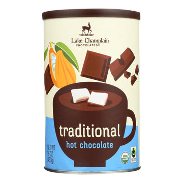 Lake Champlain Chocolates Traditional Hot Chocolate Mix - Case Of 6 - 16 Oz - Maras Green