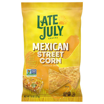 Late July Snacks - Tort Chips Mex Corn - Case Of 12 - 7.8 Oz - Maras Green