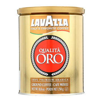 Lavazza Ground Coffee - Qualita Oro Canned - Case Of 12 - 8.8 Oz - Maras Green