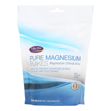 Life Flo - Magnesium Flakes Pure - 1 Each - 1.65 Lb - Maras Green