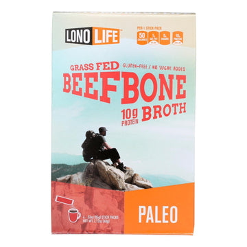 Lonolife Beef Bone Broth - Case Of 6 - 4/.53 Oz - Maras Green