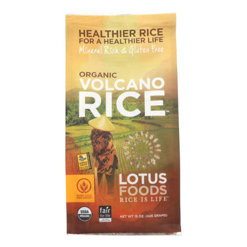 Lotus Foods Organic Volcano Rice - Case Of 6 - 15 Oz. - Maras Green