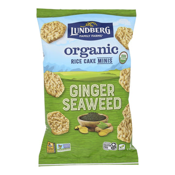 Lundberg Family Farms - Rice Ck Mini Ginger Swd - Case Of 6 - 5 Oz - Maras Green