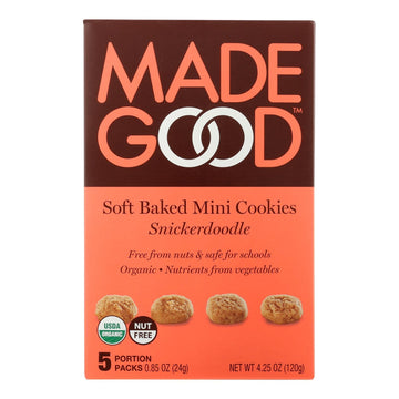 Made Good - Cookies Soft Mini Snickerdoodle - Case Of 6 - 4.25 Oz - Maras Green