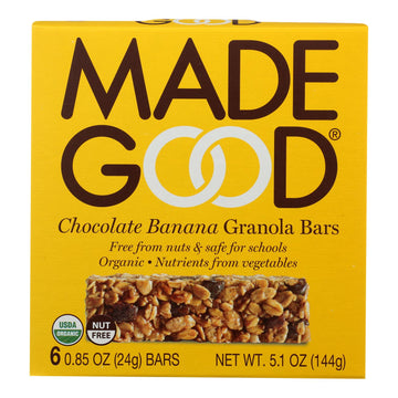 Made Good Granola Bar - Chocolate Banana - Case Of 6 - 5 Oz. - Maras Green