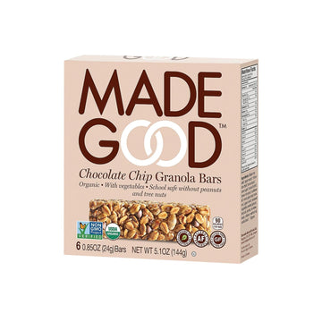 Made Good Granola Bar - Chocolate Chip - Case Of 6 - 5 Oz. - Maras Green