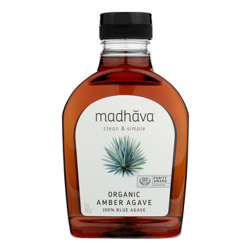 Madhava Honey - Agave Nectar Raw Ambr - Case Of 6 - 17 Oz - Maras Green