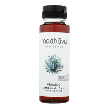 Madhava Honey Organic Amber Agave Nectar - Case Of 6 - 11.75 Fl Oz. - Maras Green