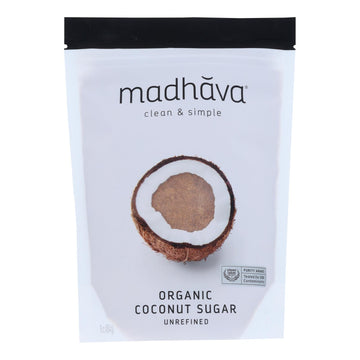 Madhava Honey Organic Coconut Sugar - Case Of 6 - 16 Oz. - Maras Green