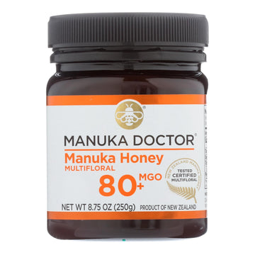 Manuka Doctor - Manuka Honey Mf Mgo80+ 250g - Case Of 6 - 8.75 Oz - Maras Green