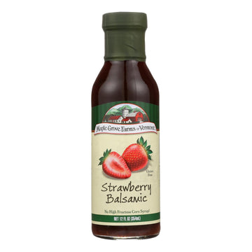 Maple Grove Farms - Salad Dressing - Strawberry Balsamic - Case Of 6 - 12 Fl Oz. - Maras Green