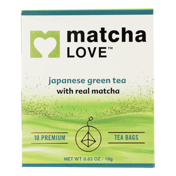 Matcha Love In Matcha Green Tea Traditional Flavor - Case Of 6 - 10 Bags - Maras Green