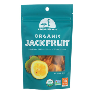 Mavuno Harvest Organic Dried Fruits - Jackfruit - Case Of 6 - 2 Oz. - Maras Green