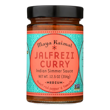 Maya Kaimal Indian Simmer Sauce - Jalfrezi Curry - Case Of 6 - 12.5 Oz. - Maras Green