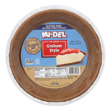 Midel Gluten Free Graham Style Pie Crust - Case Of 12 - 7.1 Oz. - Maras Green
